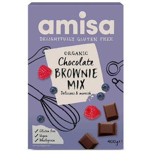 Amisa - Organic Gluten-Free Chocolate Brownie Mix, 400g