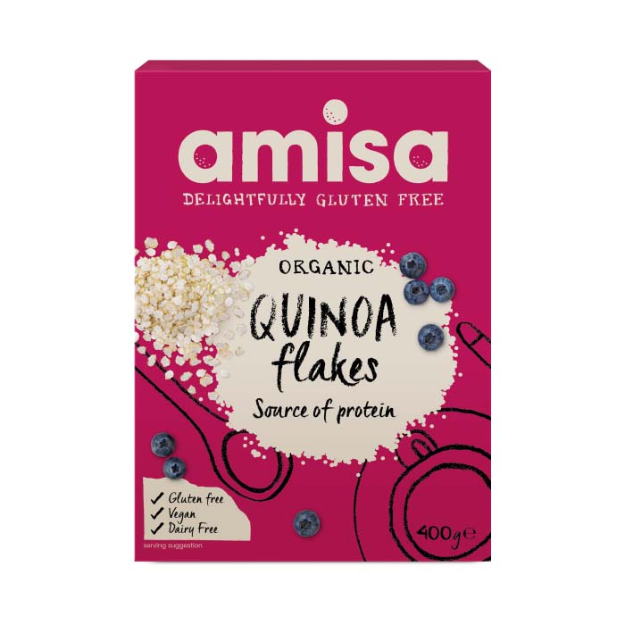 Amisa - Organic Gluten-Free Quinoa Flakes, 400g