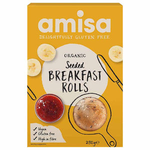 Amisa - Organic Gluten-Free Vitality Brown Breakfast Rolls, 250g