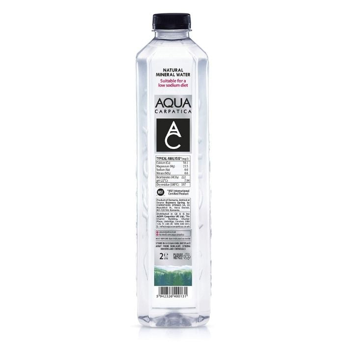 Aqua Carpatica - Still Natural Mineral Water, Low Sodium | Multiple Options - PlantX UK