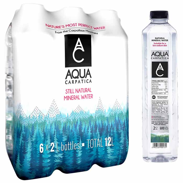 Aqua Carpatica - Still Natural Mineral Water, Low Sodium | Multiple Op ...