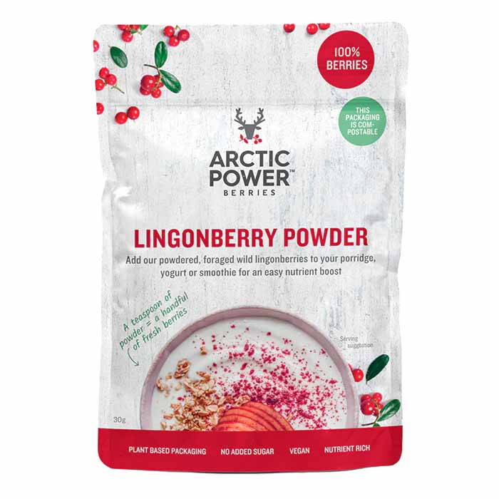Arctic Power Berries - 100% Lingonberry Powder, 30g