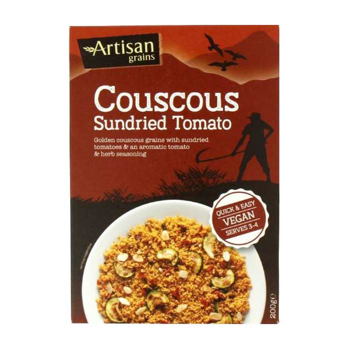 Artisan Grains - Golden Couscous Ready Meals - Sundried Tomato Couscous, 200g