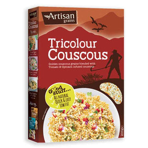 Artisan Grains - Tricolour Couscous, 220g | Pack of 6
