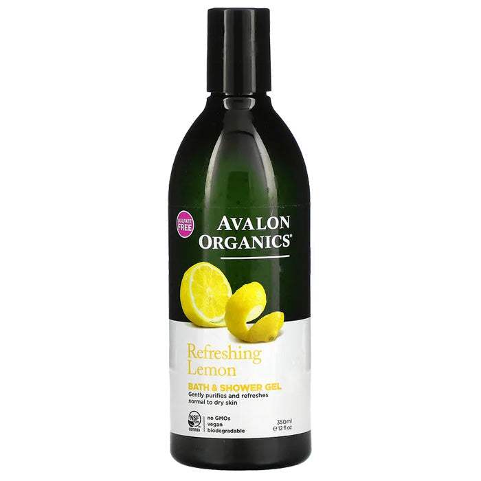 Avalon Organics - Bath & Shower Gel - Refreshing Lemon, 350ml 