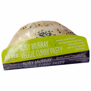 Baked To Taste - Ruby Murray Veggie Curry Pasty, 232g | Pack of 8