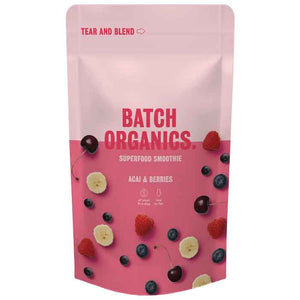 Batch Organics - Ready to Blend Smoothie Kits, 140g | Multiple Flavours | Pack of 12
