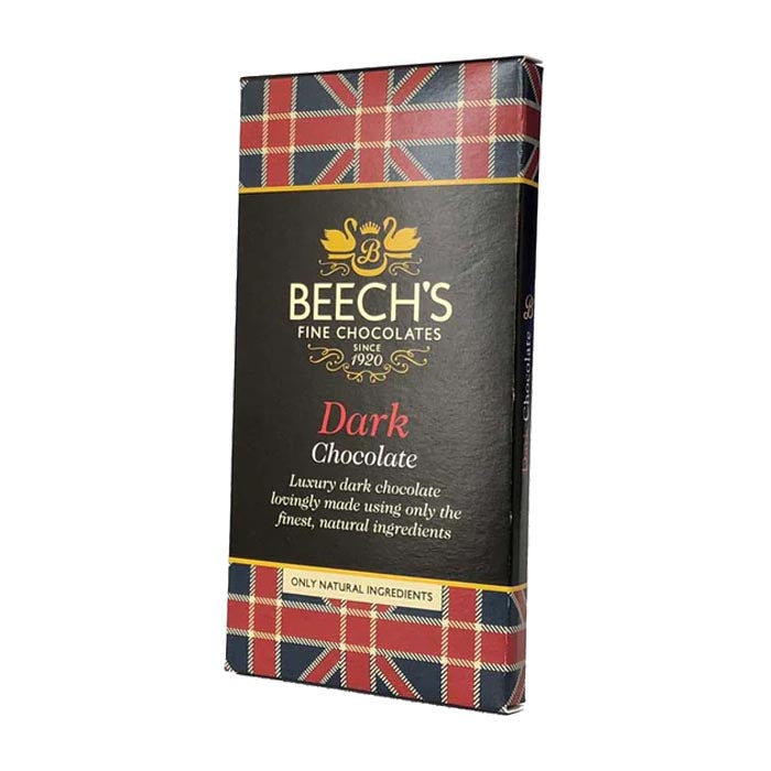 Beech's - Dark Chocolate Bars - Dark Chocolate (Union Jack), 60g 