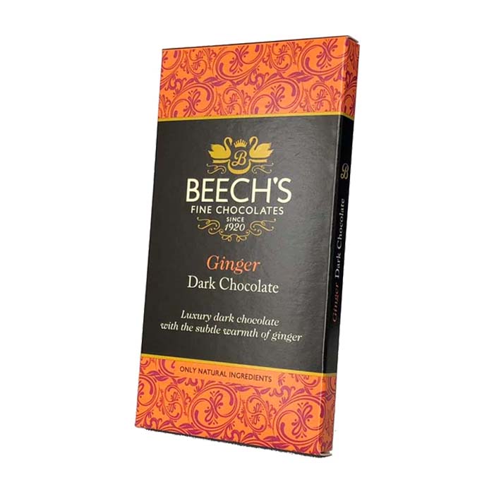 Beech's - Dark Chocolate Bars - Ginger, 60g 