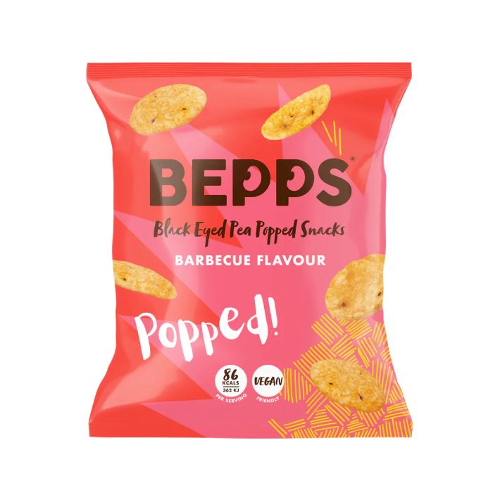 Bepps - Black Eyed Pea Popped Snacks BBQ, 20g