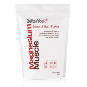 BetterYou - Magnesium Mineral Bath Flakes, 1kg | Multiple Options