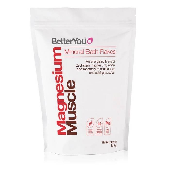 Better You - Magnesium Mineral Bath Flakes, 1kg - Muscle