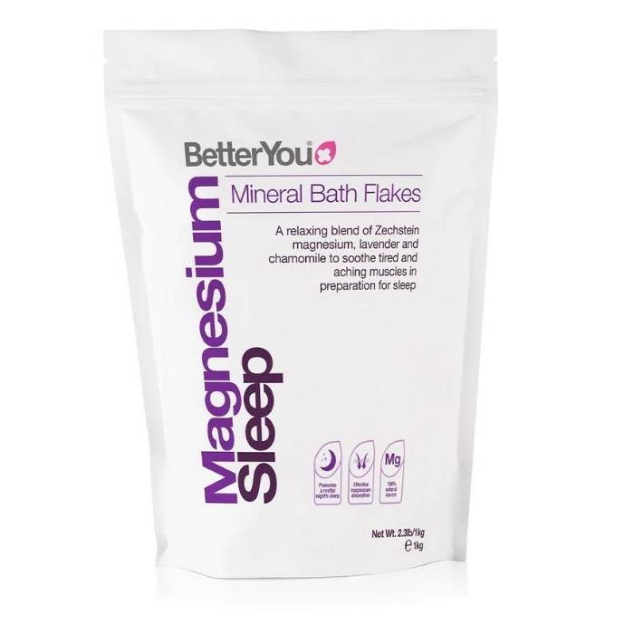 Better You - Magnesium Mineral Bath Flakes, 1kg - Sleep