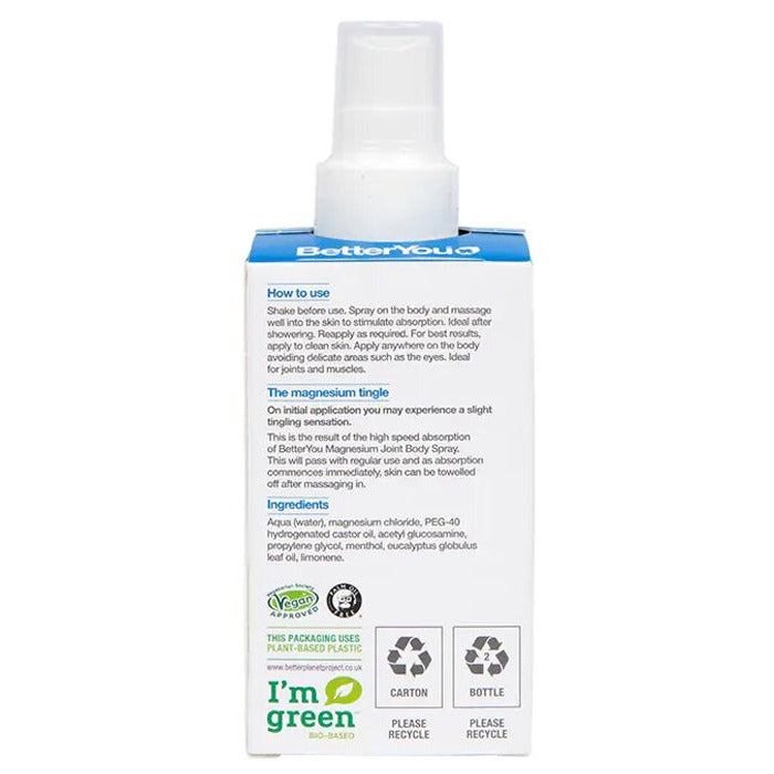 Better You - Magnesium Oil Joint Spray, 100ml - back