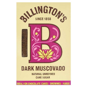 Billington's - Muscovado Natural Unrefined Cane Sugar, 500g | Multiple Options
