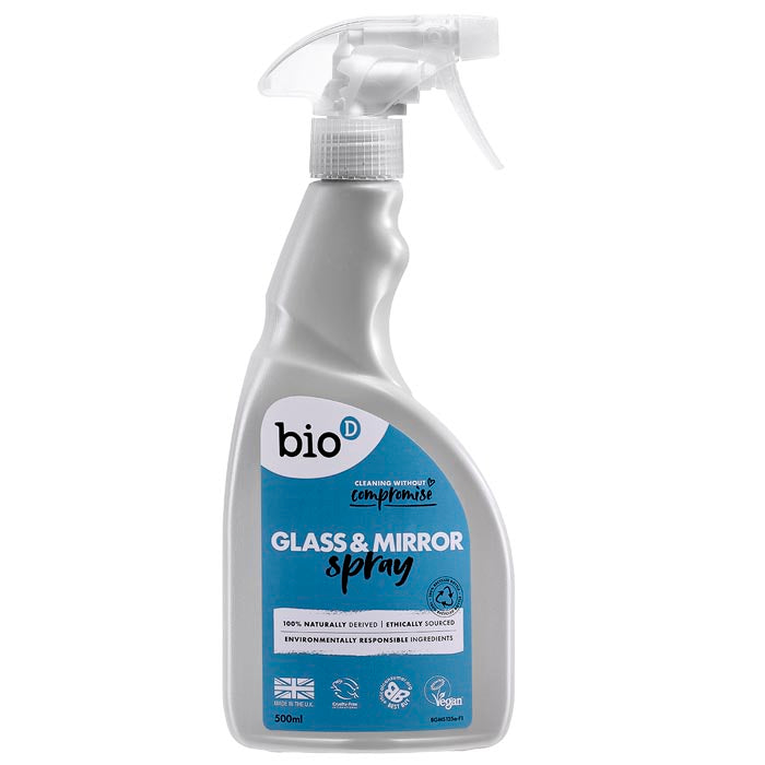 Bio-D - Glass & Mirror Spray, 500ml