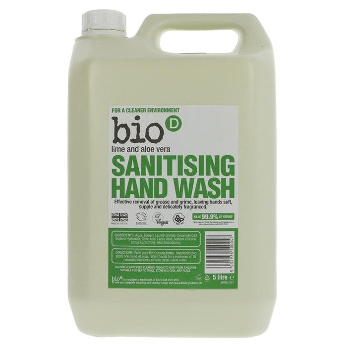 Bio-D-Sanitising Hand Wash - Lime - Aloe Vera - 5L.jpg