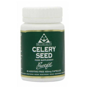 Bio-Health - Celery Seed Herbal Food Supplement 450mg, 60 Capsules