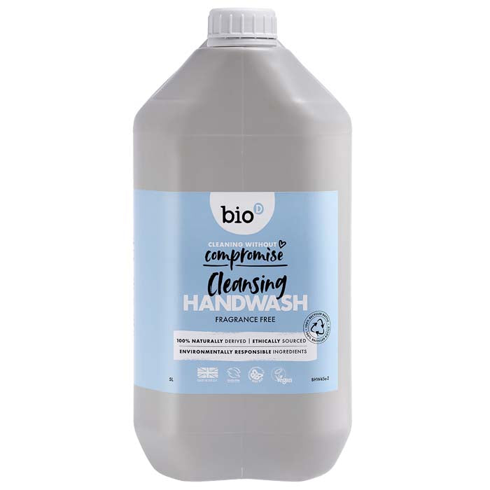 Bio D - Hand Wash - Fragrance Free, 5L