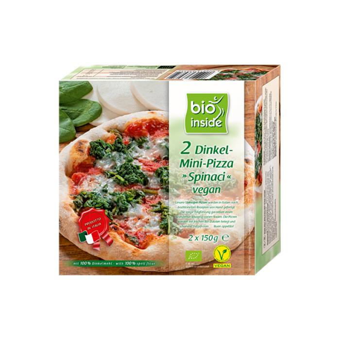 Bio Inside - Organic Spelt Mini Pizza Spinaci, Vegan, 2x150g