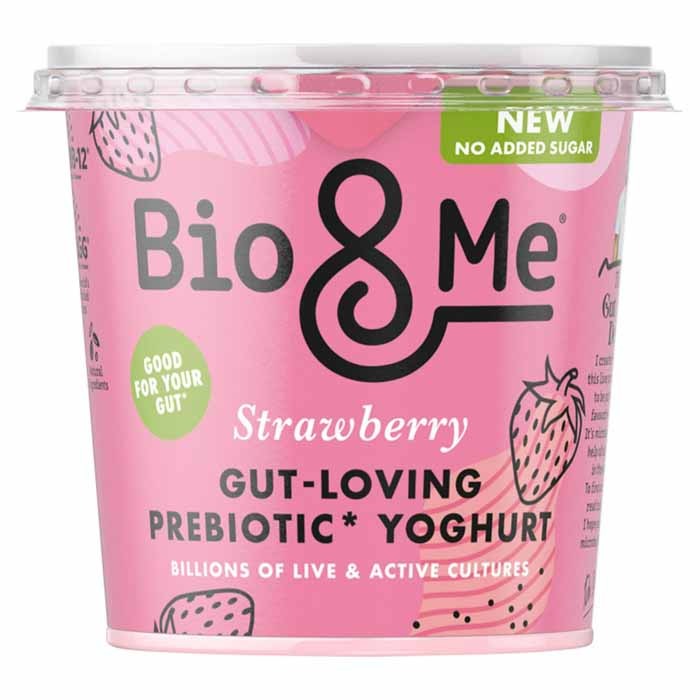 Bio&Me - Strawberry Gut-Loving Prebiotic Yoghurt, 350g