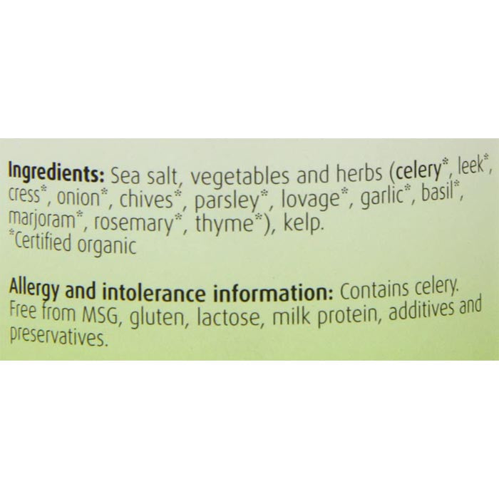 Bioforce-Organic Herbamare Herb Seasoning Sea Salt-150g - back