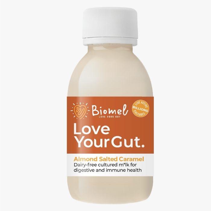 Biomel - Dairy-Free Probiotic Drinks - Almond Salted Caramel - 125 ml - Front