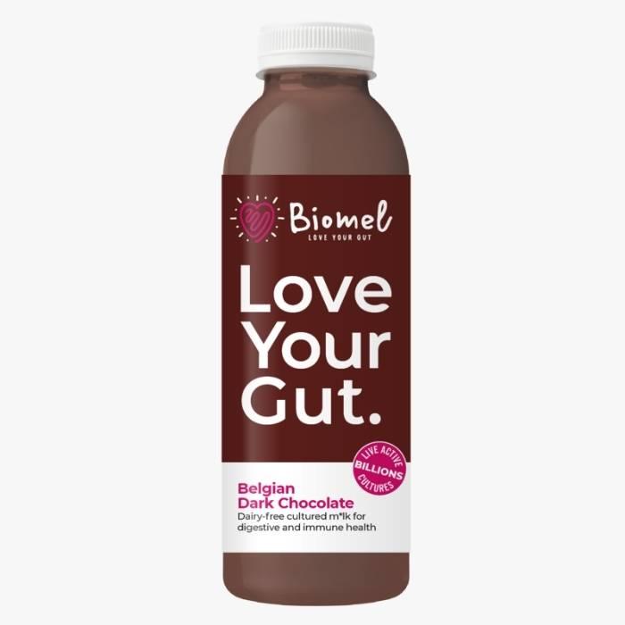 Biomel - Dairy-Free Probiotic Drinks - Belgian Dark Chocolate  - 510 ml - Front