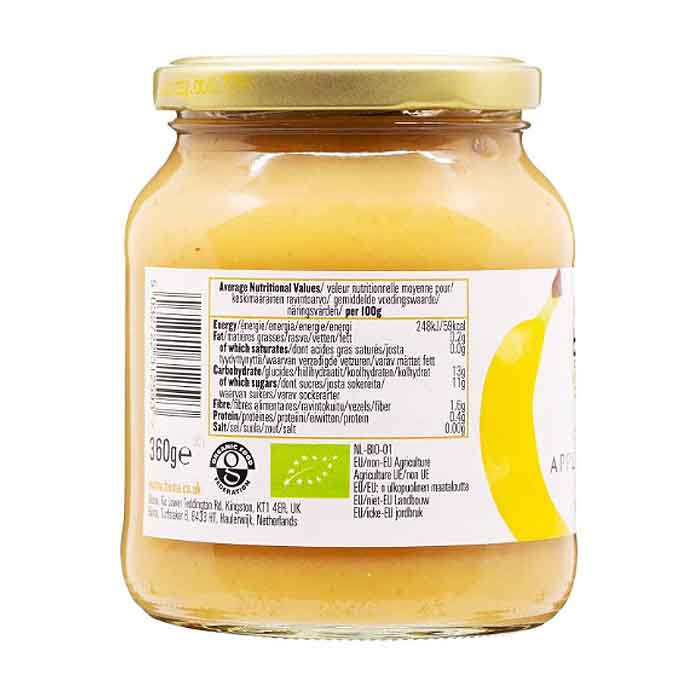 Biona - Apple & Banana Puree, 360g - Back