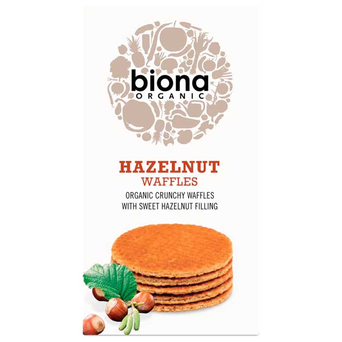 Biona - Hazelnut Syrup Waffles, 175g