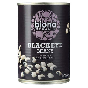 Biona - Organic Blackeye Beans, 400g | Pack of 6