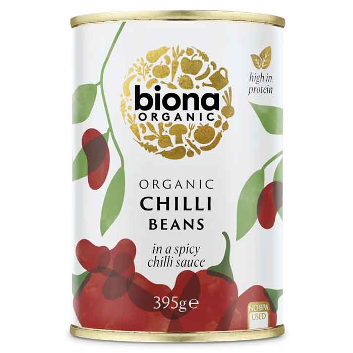 Biona - Organic Chilli Beans, 395g  Pack of 6