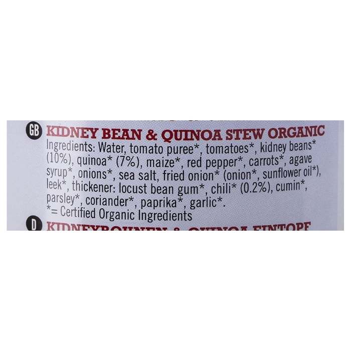 Biona - Organic Chilli Con Quinoa, 400g - back