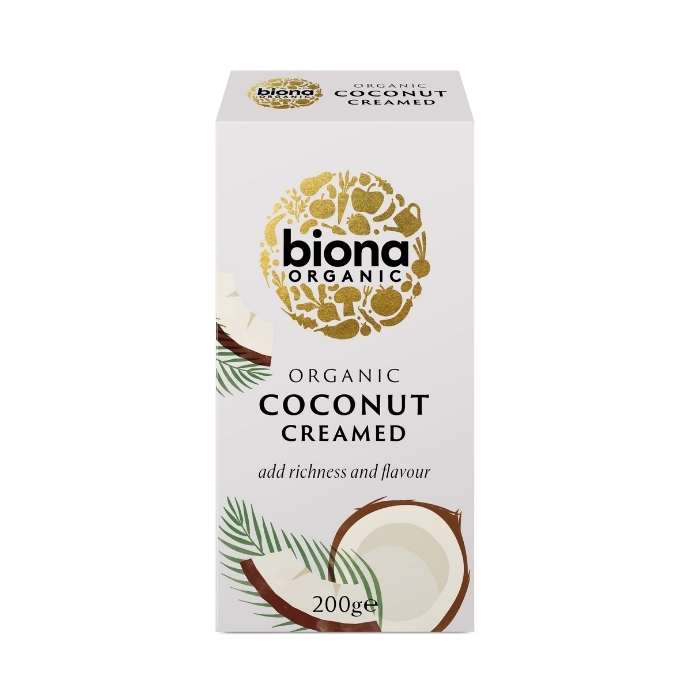 Biona - Organic Creamed Coconut, 200g - Front