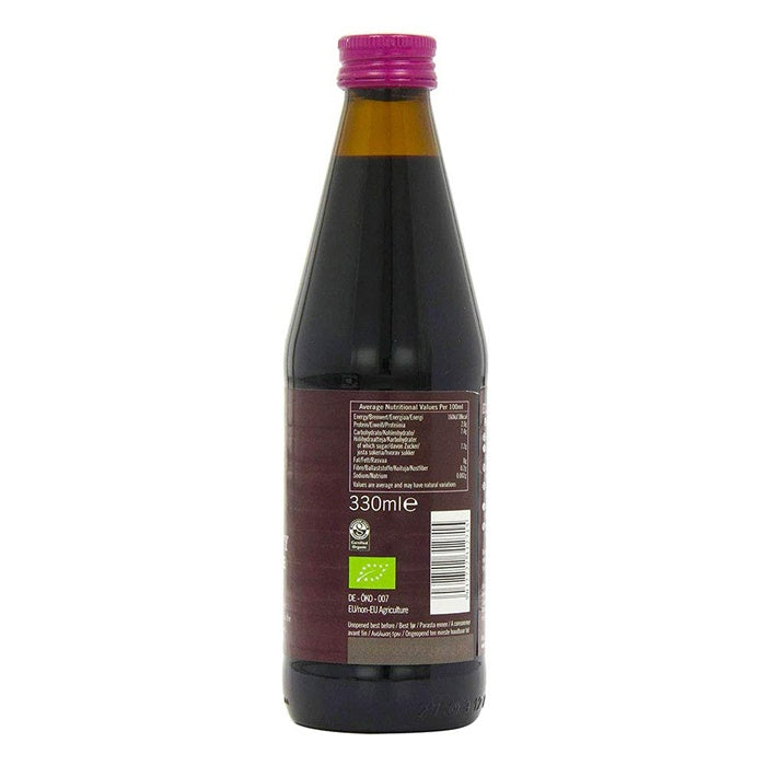 Biona - Organic Elderberry Pure Juice, 330ml - side