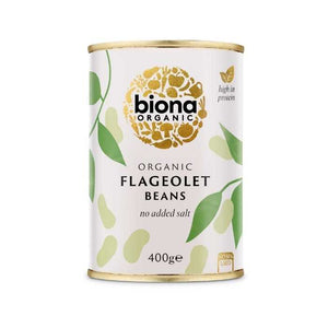 Biona - Organic Flageolet Beans, 400g | Pack of 6