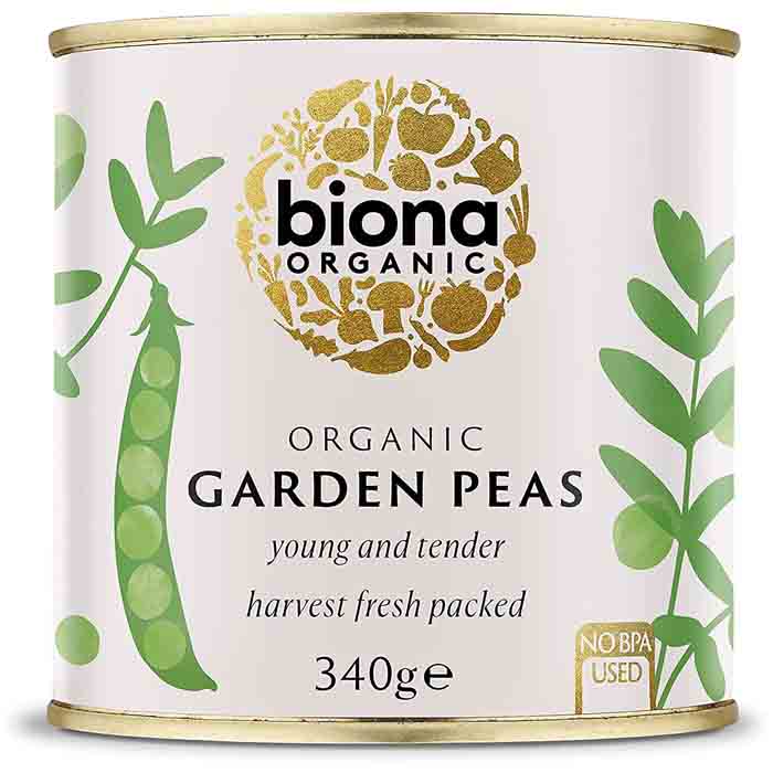 Biona - Organic Garden Peas, 340g