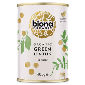Biona - Organic Green Lentils, 400g | Multiple Options