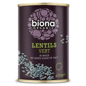 Biona - Organic Green Puy Type Lentils, 400g | Multiple Options