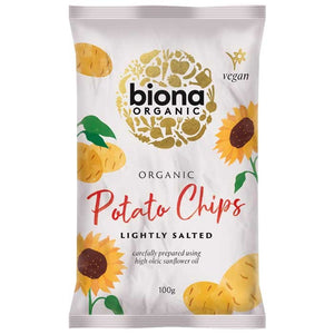 Biona - Organic Potato Chips - Himalayan Pink Salt, 100g | Multiple Options