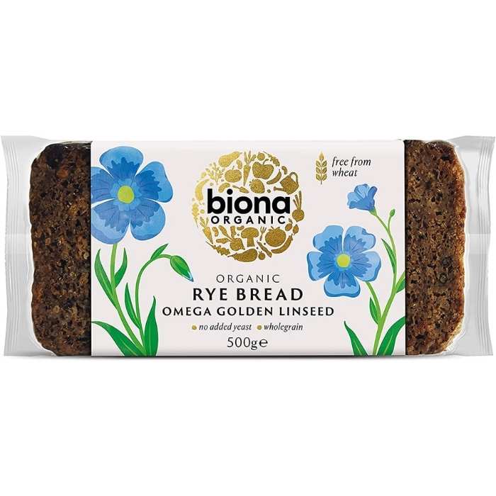 Biona - Organic Rye Breads Omega Golden Linseed