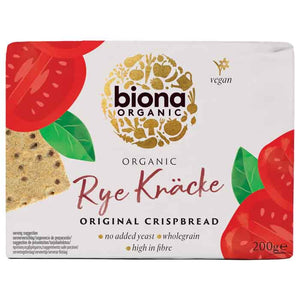 Biona - Organic Rye Knacke Crispbread, 200g | Multiple Flavours | Pack of 10