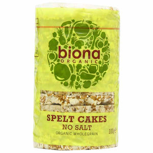 Biona - Organic Spelt Cakes No Salt, 100g | Multiple Sizes