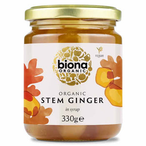 Biona - Organic Stem Ginger in Syrup, 330g