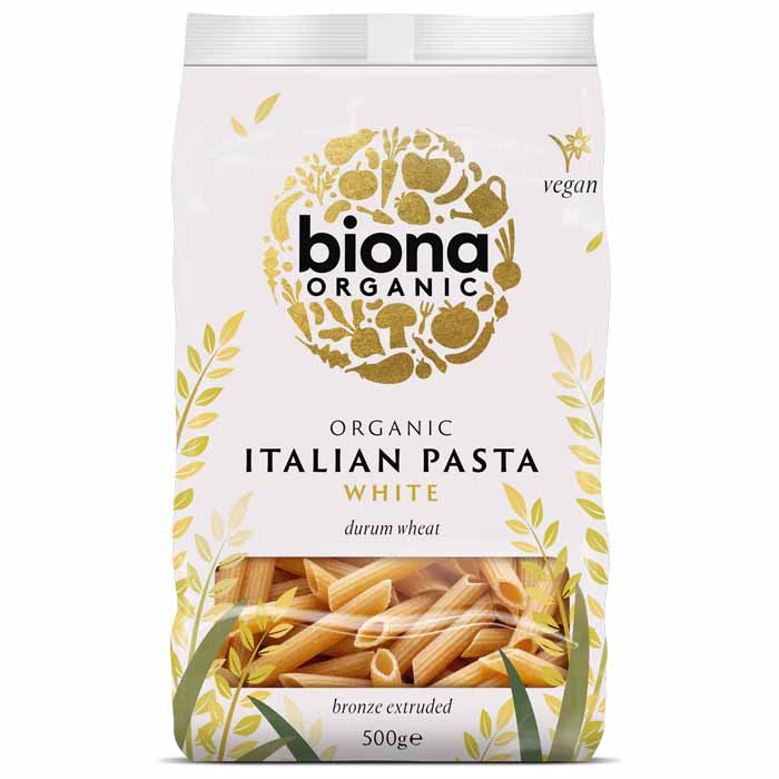 Biona - Organic White Penne Pasta, 500g