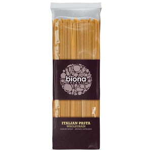 Biona - Organic WholeWheat Linguine Bronze Extruded, 500g