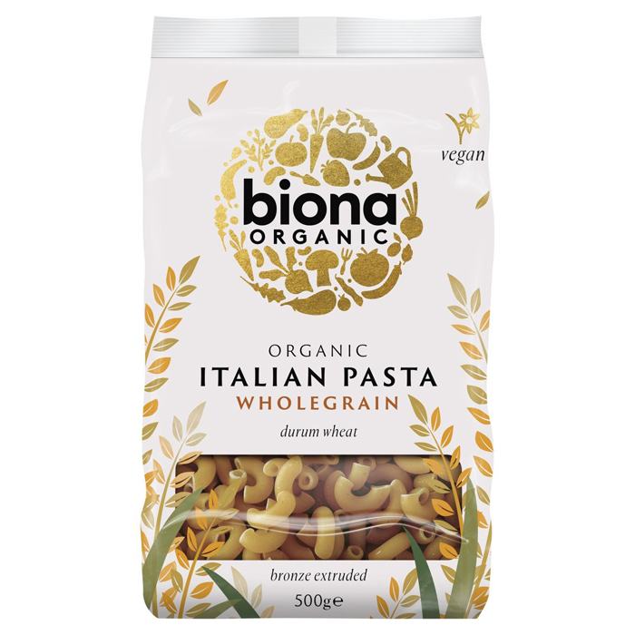 Biona - Organic Wholegrain Macaroni, 500g
