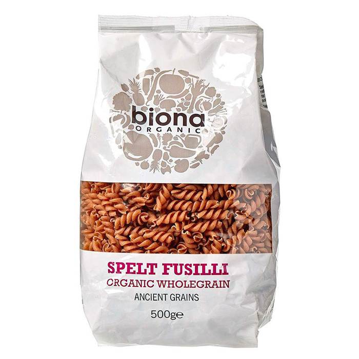 Biona - Organic Wholegrain Spelt Pasta Fusilli , 500g