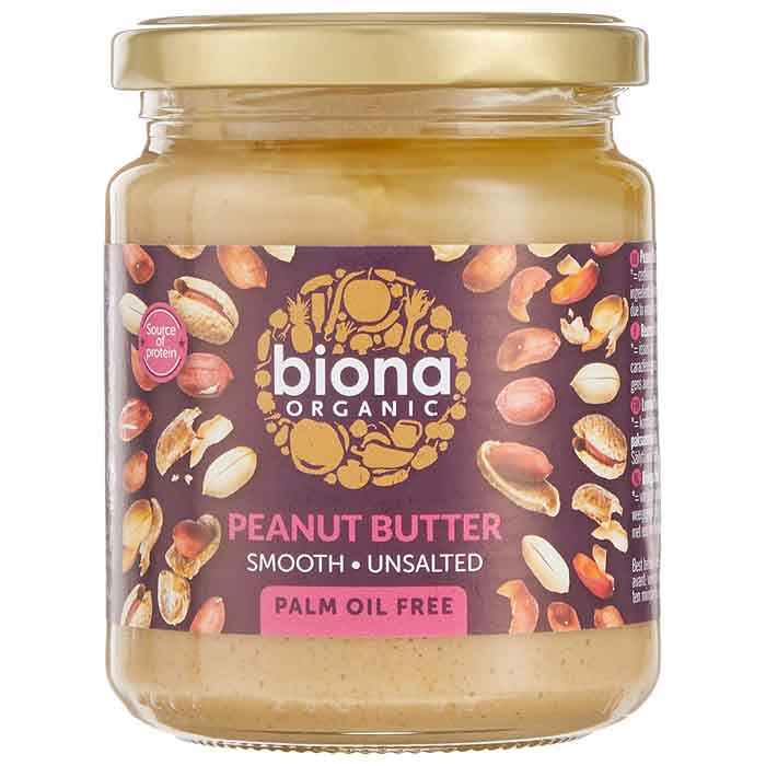 Biona - Peanut Butter - Smooth No Salt Organic, 250g