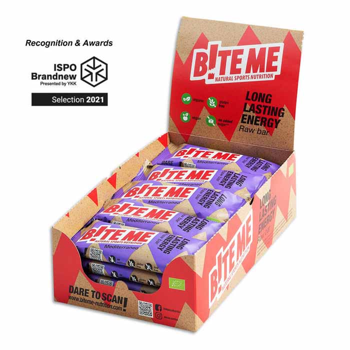 Bite Me - Raw Bars - Mediterraneo  20-Pack, 45g